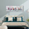 toile bateaux moderne multicolore