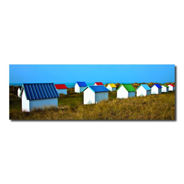 photo cabines de plages colorées