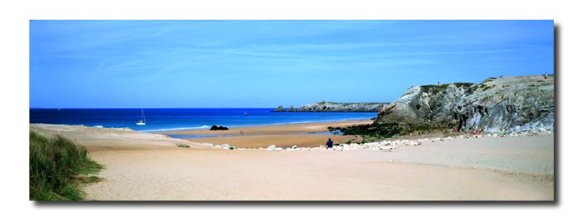 tableau de la plage de Port Bara à Quiberon Bretagne