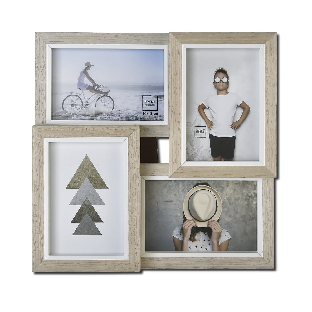 cadre bois pour 4 photos 10x15cm