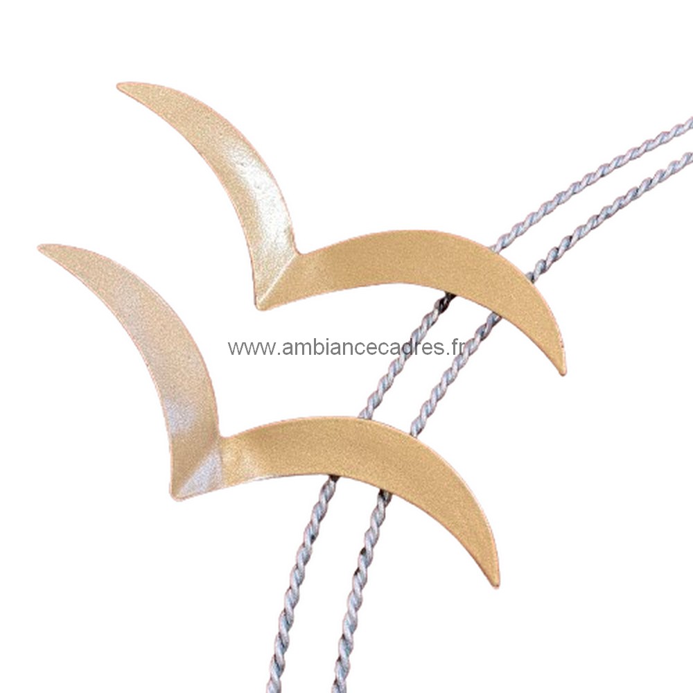 sculpture métal bateau oiseau