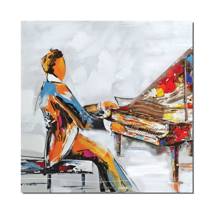  Peinture  pianiste moderne  Peinture  theme musique 