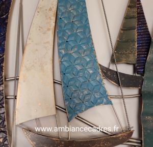grande décoration bateaux en métal