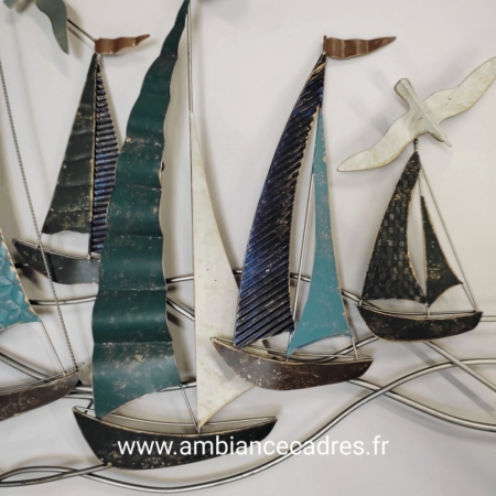 grande décoration bateaux en métal