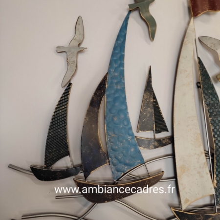 grande décoration bateaux en métal