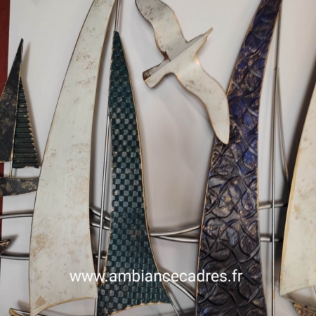 grande décoration bateaux en métal
