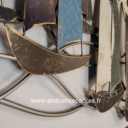 grande décoration bateaux en métal