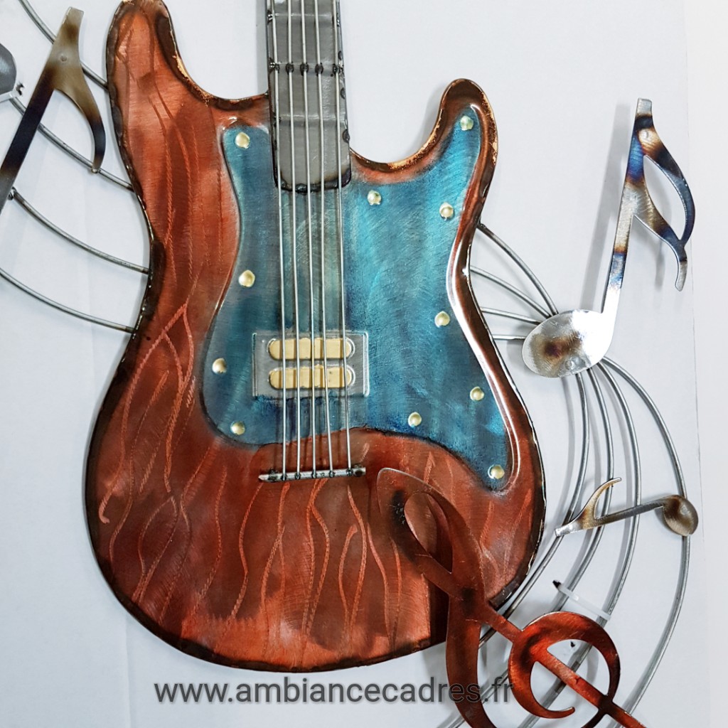 deco murale guitare metal - Ambiance Cadres Quimper