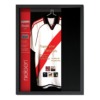 cadre vitrine maillot foot noir