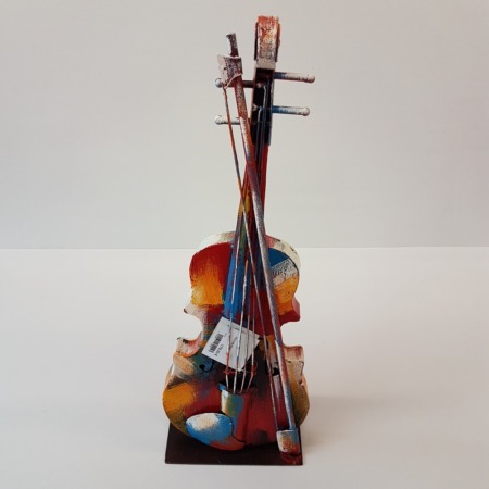 decoration violon coloré à poser