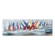 toile voiliers multicolore panoramique