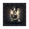cadre chien souris fleur jaune sylvain binet