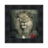 Tableau Lion Mafia S. Binet Fleur Rouge