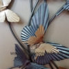 decoration en metal papillons