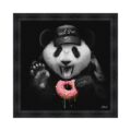 cadre panda noir blanc donuts rose sylvain binet