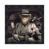 cadre singe mafia pistolet billets costume sylvain binet