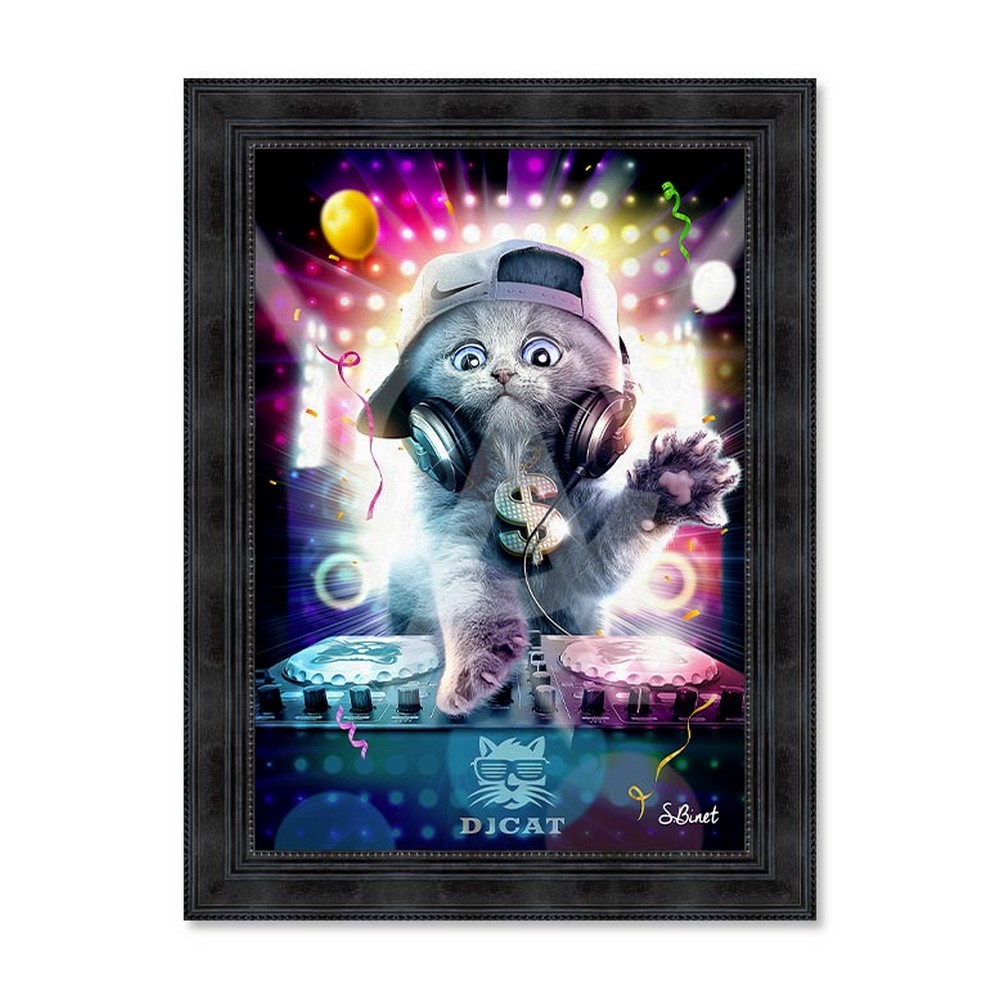 Tableau DJ Cat Sylvain Binet