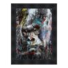 Cadre Sylvain Binet Gorille Noir Couleurs