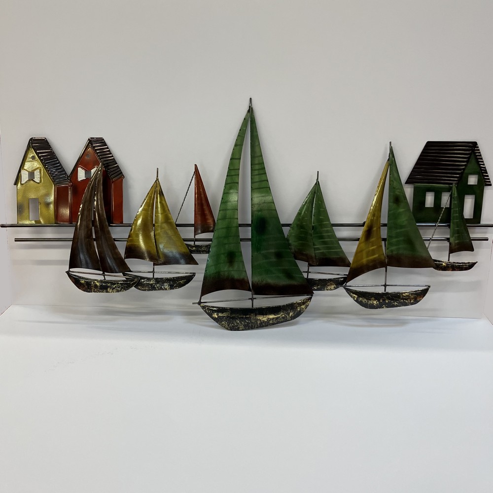 déco marine en métal voiliers cabanes