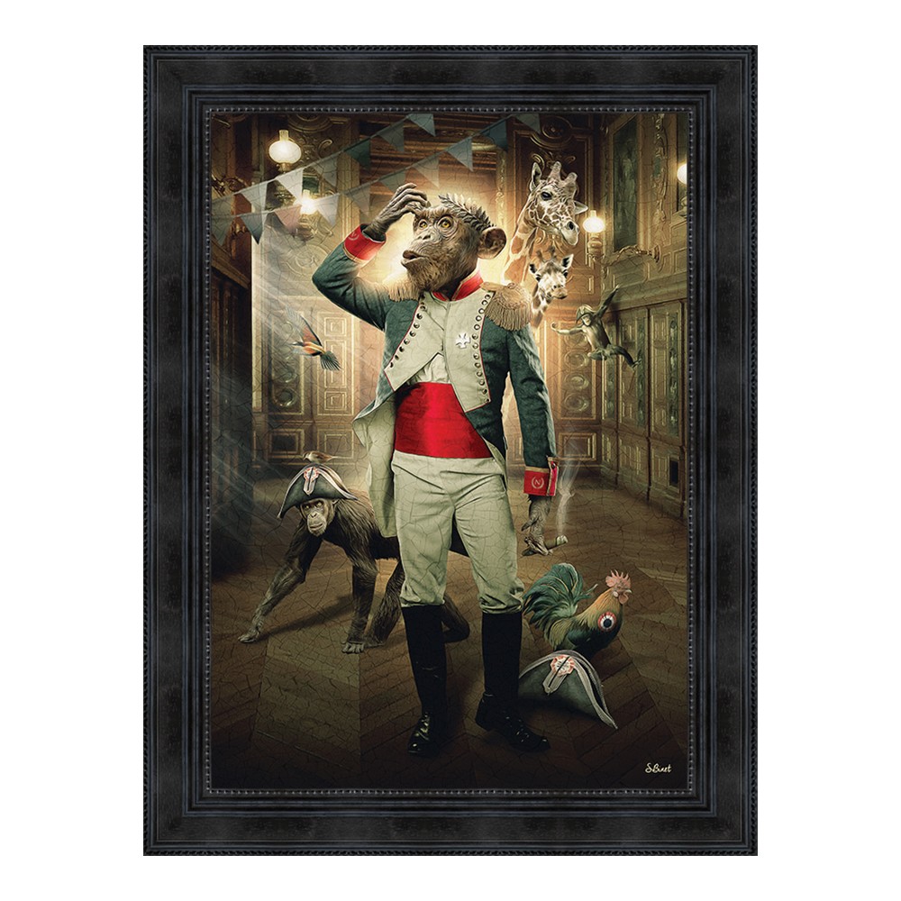 tableau_singe_empereur_sylvain_binet_14.1943 Tableau Singe Empereur Sylvain Binet
