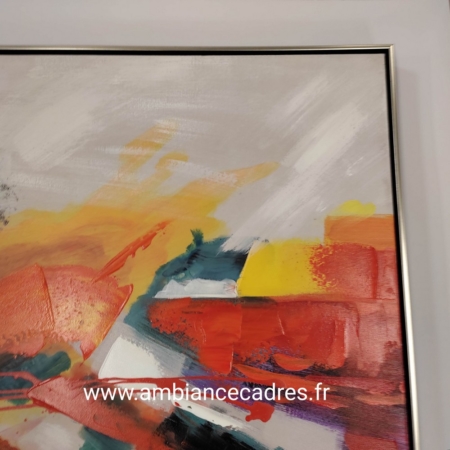 Tableau Abstrait Couleurs Chaudes Vives