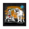 Tableau Romaric La Fillette et Le Chien