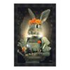 cadre lapine couronne fleurs orange miss rabbit sylvain binet