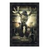 cadre sylvain binet cerf bibliothèque livre mr deer