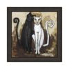 Tableau Couple Chats Noir et Blanc