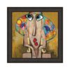 Tableau La Femme au Chapeau Coloré de Martine Gonnin