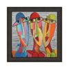 Tableau Trois Visages Colorés de Martine Gonnin