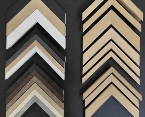 Cadres Standard Blanc Bois et Noir