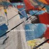 Toile Peinture Abstraite Tons Bleu