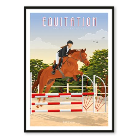 Affiche Equitation Hortense