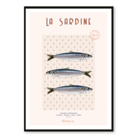 Affiche Sardines Hortense Déco Cuisine