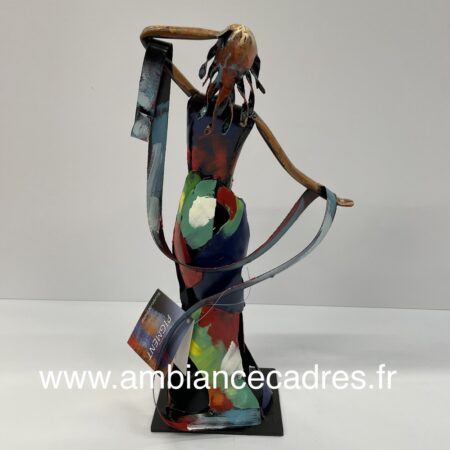 Sculpture Métal Femme Etole à Poser