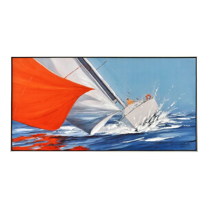 Affiche Brevet Voilier Vintage - Déco Nautique - Toile Ou Encadrée - Cadeau Pour Amateur De Bateaux