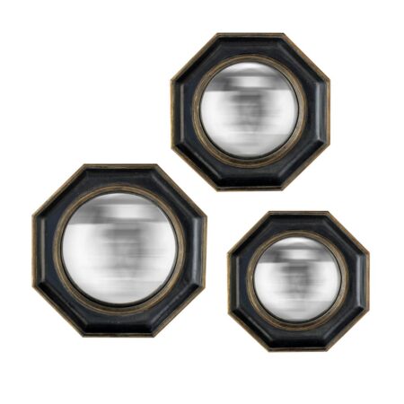 Lot de Trois Miroirs Convexes Hexa Emdé