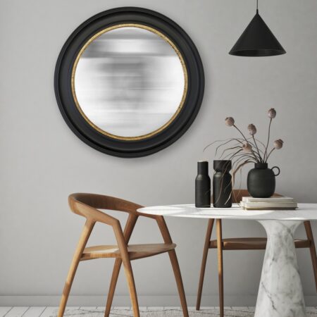 Miroir Rond Noir Convexe Emde