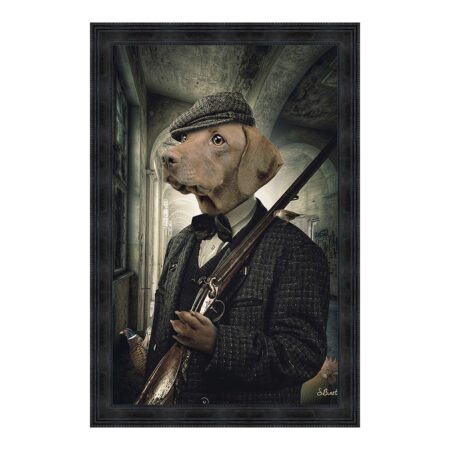 Cadre chien chasseur braque de weimar sylvain binet