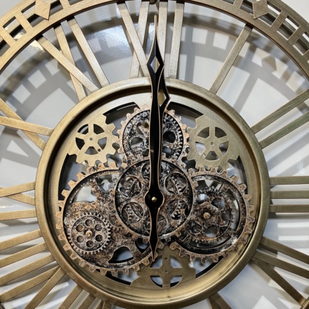 Horloge engrenage ronde