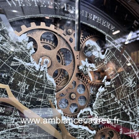 Horloge Ronde Globe Terrestre