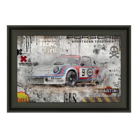 Tableau Porsche Martini Rubix 71x101cm