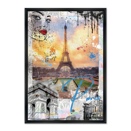 Tableau Paris Tour Eiffel Rubix