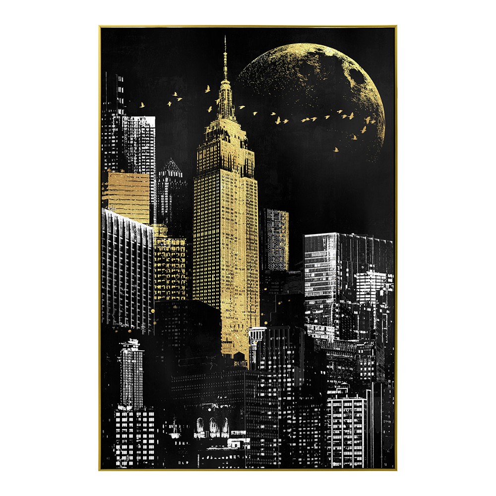 cadre_new_york_noir_or_blanc_nantes_03.3325_82.5x122.5 Cadre New York Noir Or Blanc 82.5x122.5cm