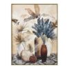 Cadre Original Pot de Fleurs sur Tapis 62.5x82.5cm