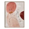 Cadre Zen Visage Rose 62.5x92.5cm