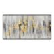 Peinture Abstraite Noir et Or 72.5x142.5cm