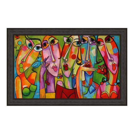 Tableau Cinq Femmes Multicolore de Martine Gonnin
