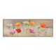 Tableau Coquelicots Colorés Encadrée 52.5x152.5cm